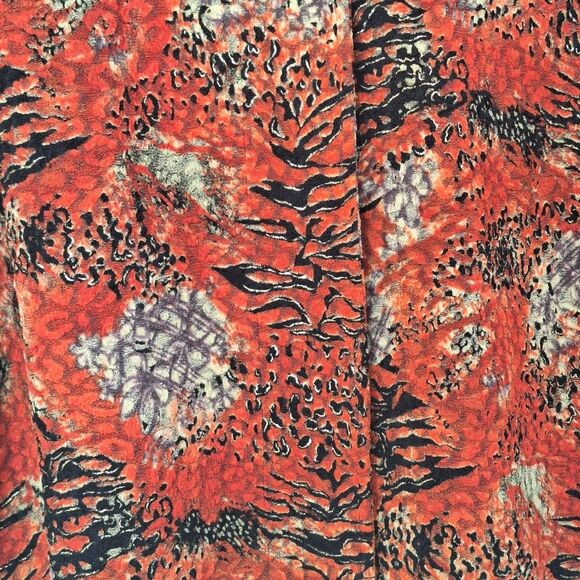 Laura Ashley Slinky Button Front Blouse Stretch Brocade Top Shacket Lined VTG S - Picture 11 of 12